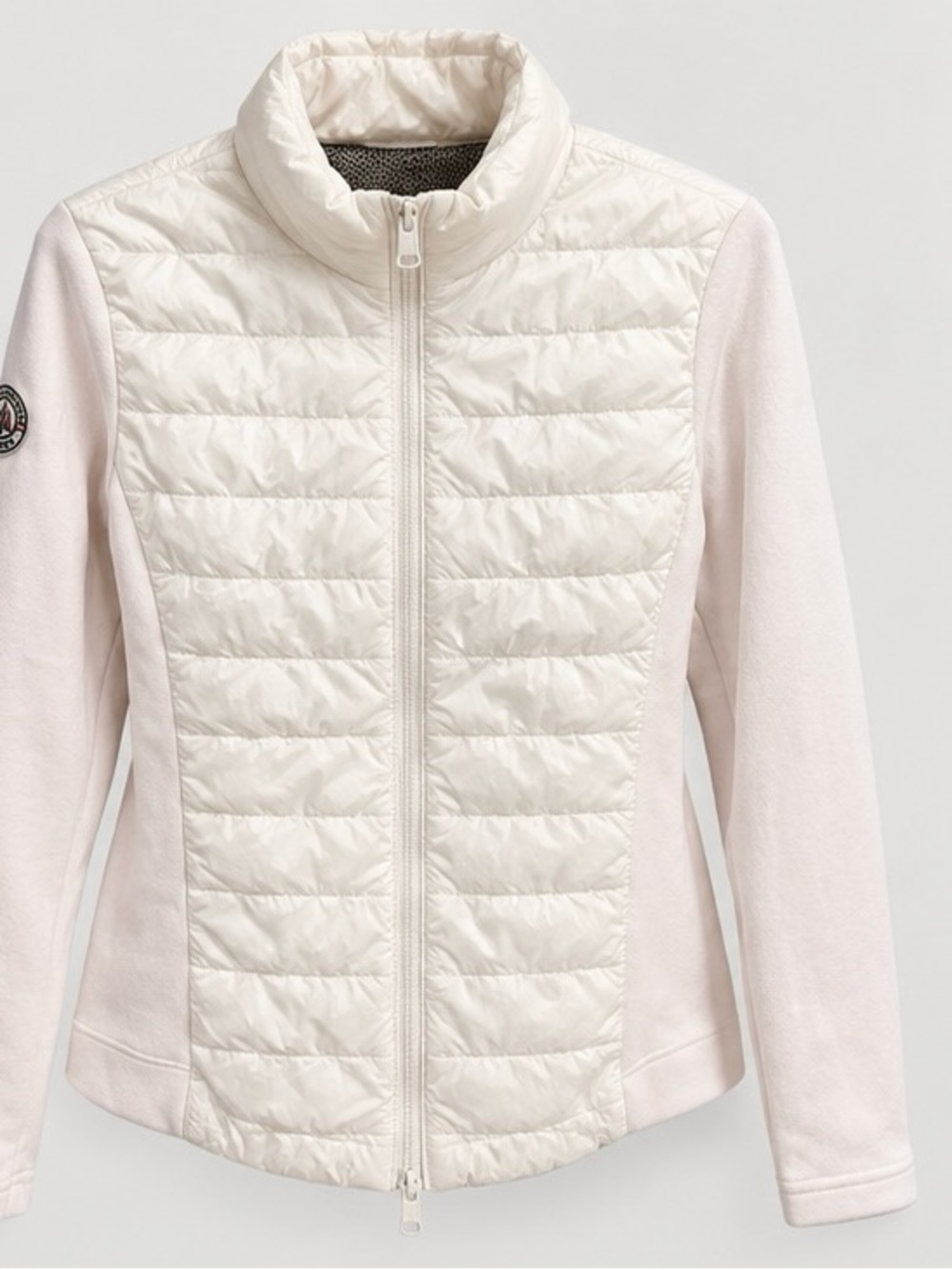 Quilted Hybrid Jacket - Cream